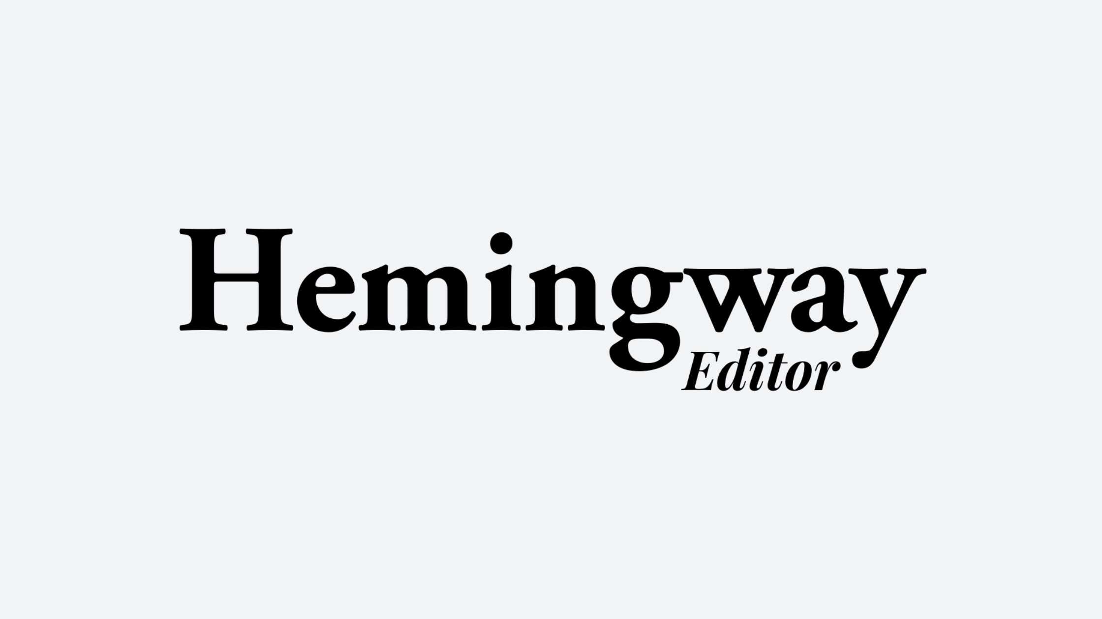 Hemingway Editor